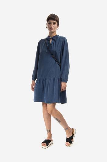 Šaty A.P.C. Robe Natalia COEYL-F05944 INDIGO WASHED tmavomodrá barva, mini