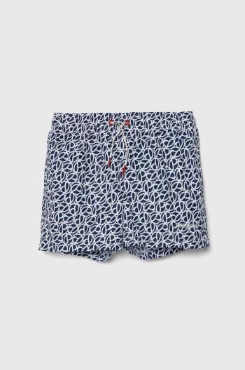 Dětské plavkové šortky Pepe Jeans P PRINT SWIMSHORT tmavomodrá barva