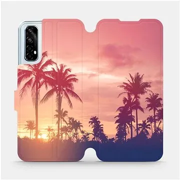 Flipové pouzdro na mobil Realme 7 - M134P Palmy a růžová obloha (5903516409358)