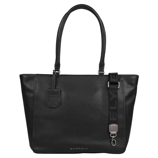 Dámská kožená kabelka na notebook Burkely Alyx - černá