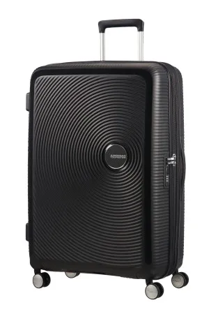 Velký skořepinový kufr na kolečkách American Tourister Soundbox Exp L Bass Black