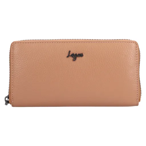 Dámská kožená peněženka Lagen Saxana - světle hnědá