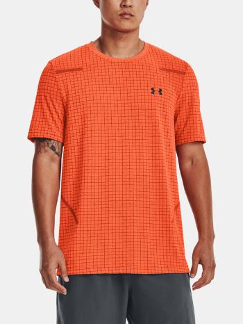 Under Armour UA Seamless Grid Triko Oranžová