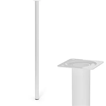 Walteco Nábytková noha O30x800mm, bílá (50338)