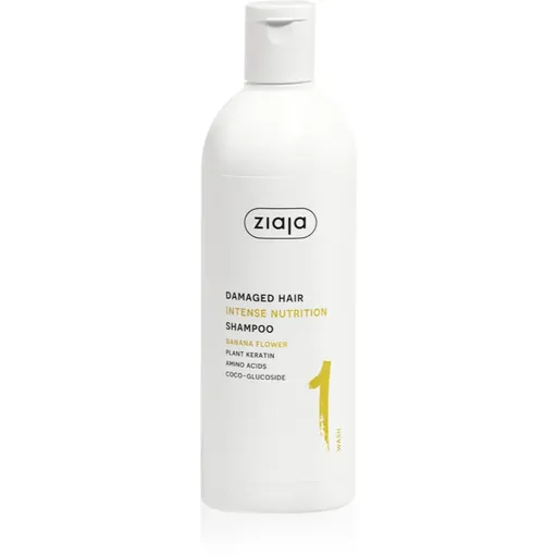 Ziaja Plant Essentials Banana Flower vyživující šampon pro poškozené vlasy 400 ml