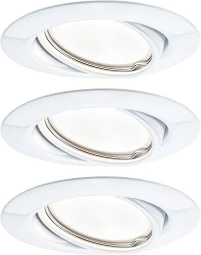 PAULMANN Vestavné svítidlo LED Base kruhové 3x5W bílá mat výklopné 934.23 P 93423