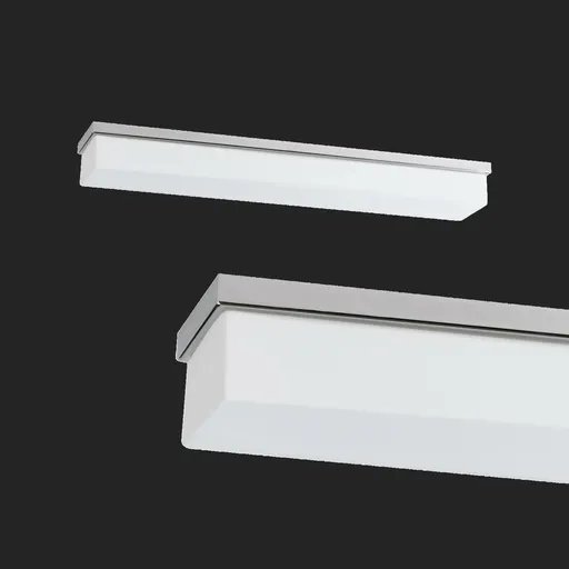 OSMONT SYL44545 SYLVIA 2 stropní/nástěnné skleněné svítidlo nerez leštěná / bílá IP44 3x28W E14