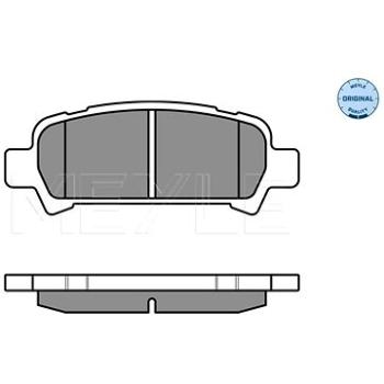 MEYLE Brzdové destičky zadní (0252357214/W)