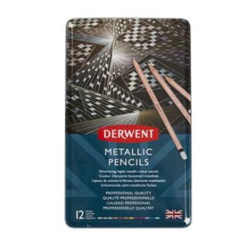 Sada pastelek Derwent Metallic 12ks