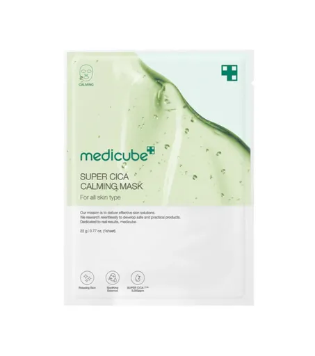 Medicube Zklidňující pleťová maska Super Cica (Calming Face Mask) 22 g