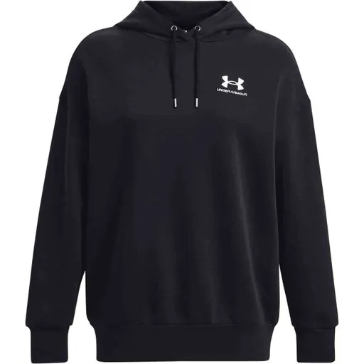 Under Armour ESSENTIAL FLC OS HOODIE Dámská mikina, černá, velikost M