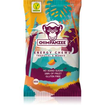 Chimpanzee Energy Chews ovocné bonbóny příchuť Tropical & Mango 35 g