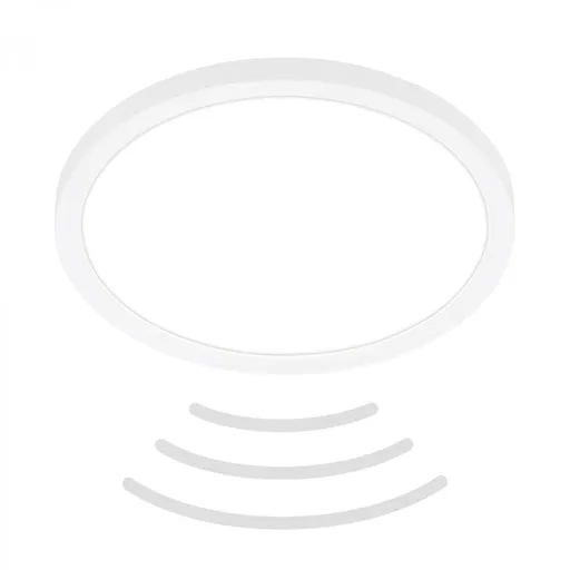 BRILONER Move LED stropní svítidlo IP44, přímé a nepřímé osvětlení, pohybové čidlo, kruhové 24 cm, bílé 7524416