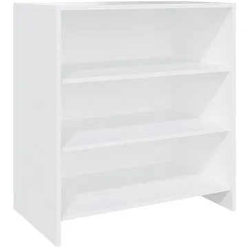 Příborník bílý 70 × 40,5 × 75 cm dřevotříska (809755)