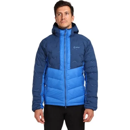 KILPI TEVERY Pánská péřová bunda, modrá, velikost