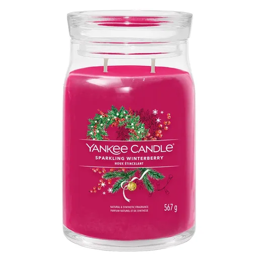 Yankee Candle Vonná svíčka Sparkling Winterberry 2 knoty 567 g