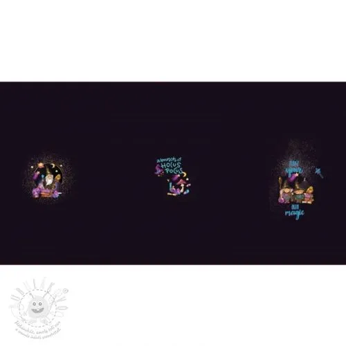 Teplákovina Hocus pocus PANEL digital print II.třída