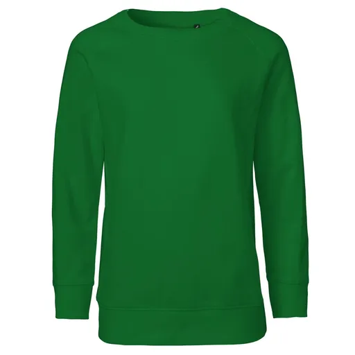 Neutral Dětská mikina bez kapuce z organické Fairtrade bavlny - Lahvově zelená | 104/110