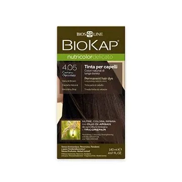 BIOKAP Nutricolor Delicato 4.05 Chocolate Chestnut Gentle Dye 140 ml (8030243011213)