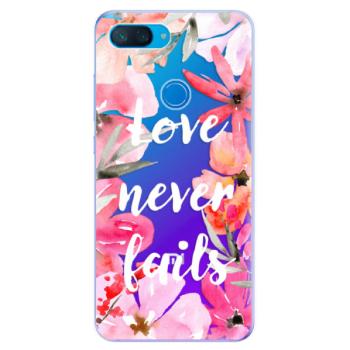 Odolné silikonové pouzdro iSaprio - Love Never Fails - Xiaomi Mi 8 Lite