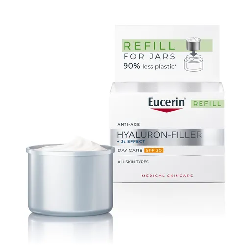 Eucerin Hyaluron-Filler + 3x Effect denní krém SPF30 proti vráskám 50 ml náhradní náplň