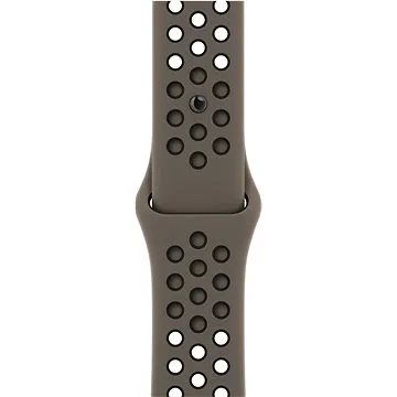 Apple Watch 45mm olivovošedo-černý sportovní řemínek Nike (MPH73ZM/A)