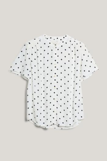 HALENKA GANT REG DOT PRINT BLOUSE EGGSHELL