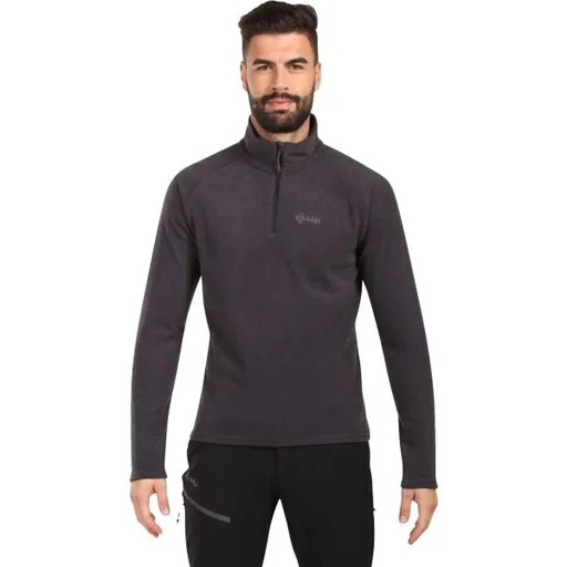 KILPI ALMERI Pánská fleecová mikina, černá, velikost XXXL