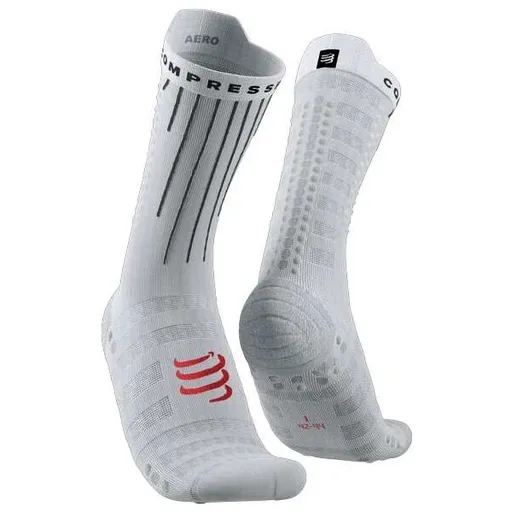 Compressport AERO SOCKS Cyklistické ponožky, šedá, velikost