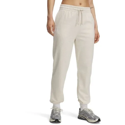 Under Armour RIVAL TERRY Dámské tepláky, béžová, velikost M