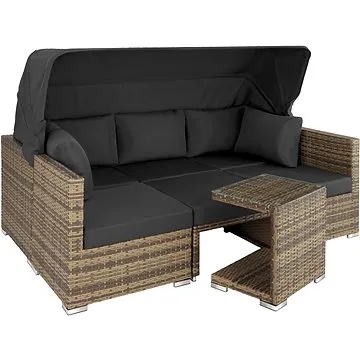 TECTAKE Set zahradního nábytku San Marino, přírodní (403713)