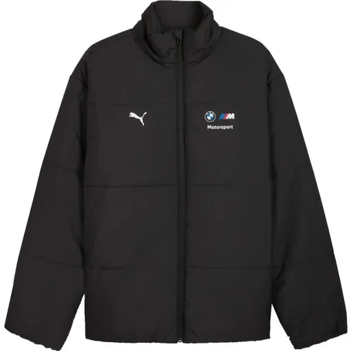 Puma BMW M MOTORSPORT ESSENTIALS+ PUFFER JACKET Pánská bunda, černá, velikost