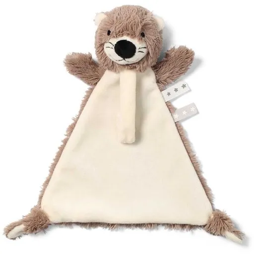 BABY ONO OTTER MAGGIE Usínáček s poutkem pro dudlík, hnědá, velikost