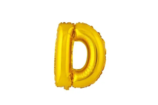 Balónek fóliový TORO písmenko "D" 30cm