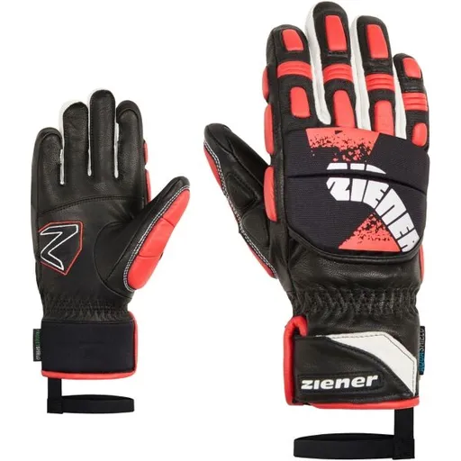 Ziener LONOS-Z RACE AS PR JUNIOR Dětské lyžařské rukavice, černá, velikost