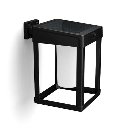 Philips Camil UltraEfficient solární venkovní nástěnné LED svítidlo 1,4W 250lm 3000K IP44, černé v1