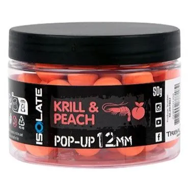 Shimano plovoucí boilie isolate pop-up krill peach fluoro orange - 12 mm 50 g