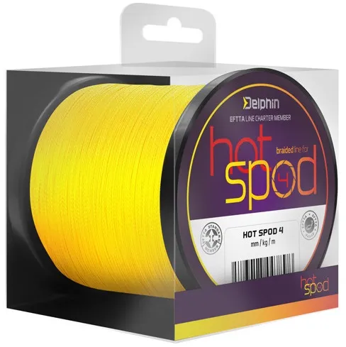 Delphin spodová šňůra hotspod 4 žlutá 0,14 mm 9,1 kg 300 m