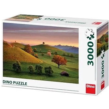 Dino pohádkový východ slunce  3000 puzzle  (8590878563216)