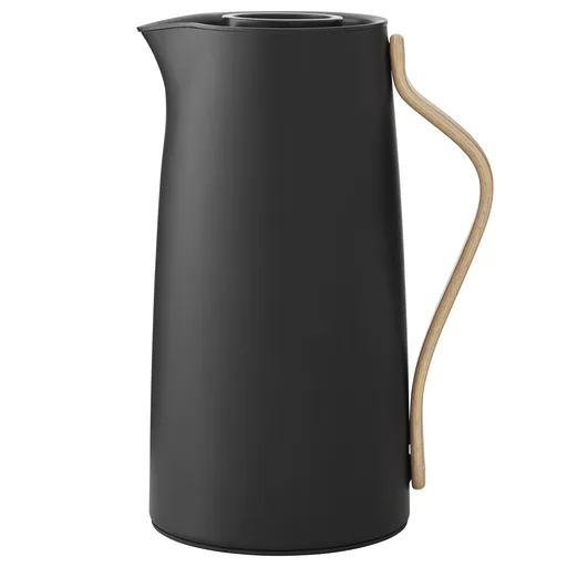 Vakuový džbán EMMA 1,2 l, na kávu, jemně černá, nerezová ocel, Stelton