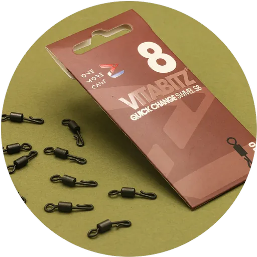 One more cast rychlovýměnný obratlík vitabitz quick change swivel 10 ks velikost 8