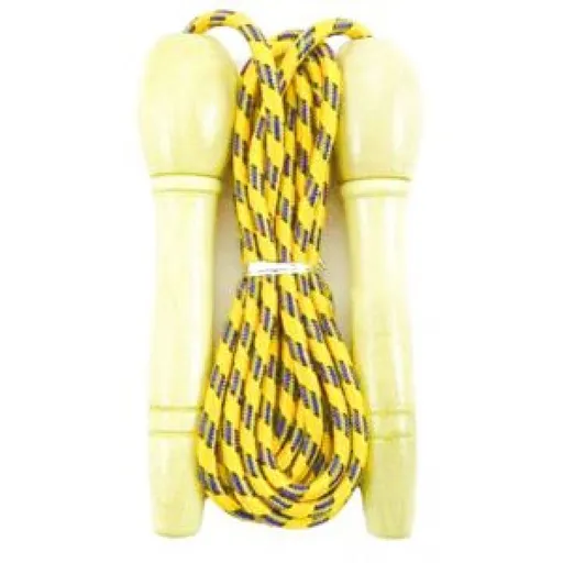 Švihadlo 270 cm s dřevěnou rukojetí nastavitelné žluté