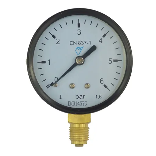 Klum, Tlakoměr, 100 mm, 0 4bar, spodní vývod, 1/2", PR3010