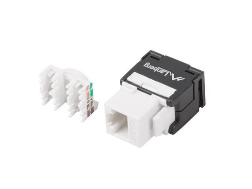 LANBERG KEYSTONE MODULE TOOLLESS RJ45->LSA CAT.6A UTP 180°