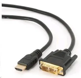 GEMBIRD Kabel HDMI - DVI 1, 8m (M/M, DVI-D, Single Link, zlacené kontakty, stíněný)