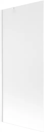 MEXEN/S Next vanová zástěna FIX 80 x 150, mražené sklo, bílá 895-080-000-00-30-20