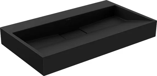 MEXEN Ava umyvadlo na desku litý mramor B/O 80 x 46, černá 23018070