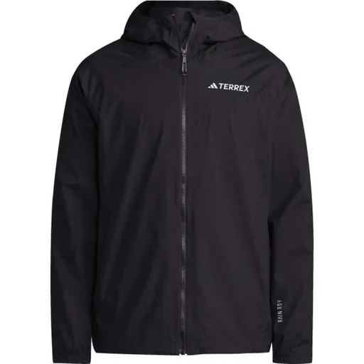 adidas TERREX MULTY 2L RAIN JACKET Pánská outdoorová bunda, černá, velikost
