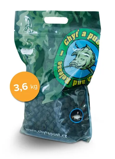 Chyť a pusť Pelety Halibut s dírou 3,6kg - 15mm,Chyť a pusť Pelety Halibut s dírou 3,6kg - 15mm