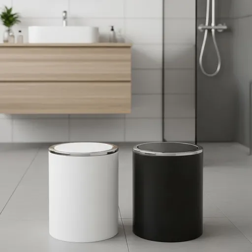 WENKO Odpadkový koš s výklopným víkem Inca 2 l, bílý